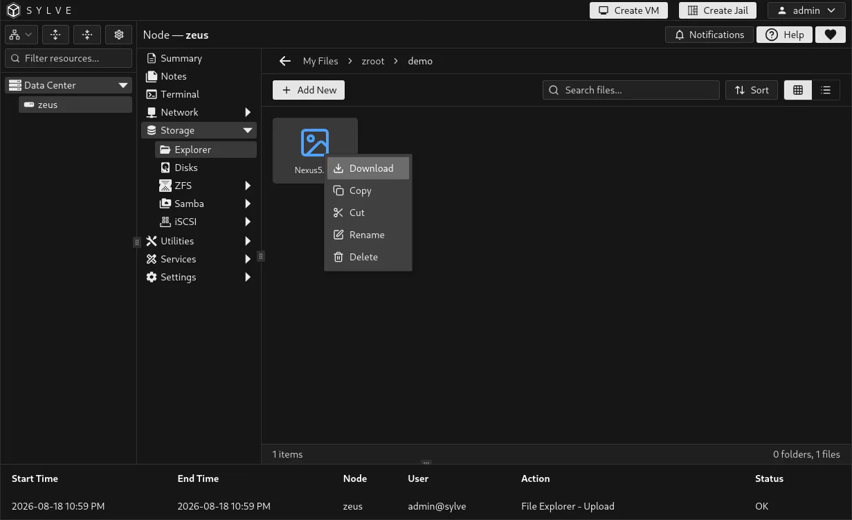 File Actions