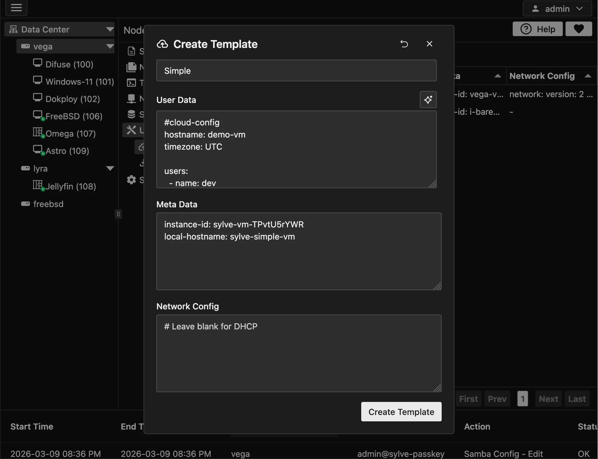 New Cloud-Init Template