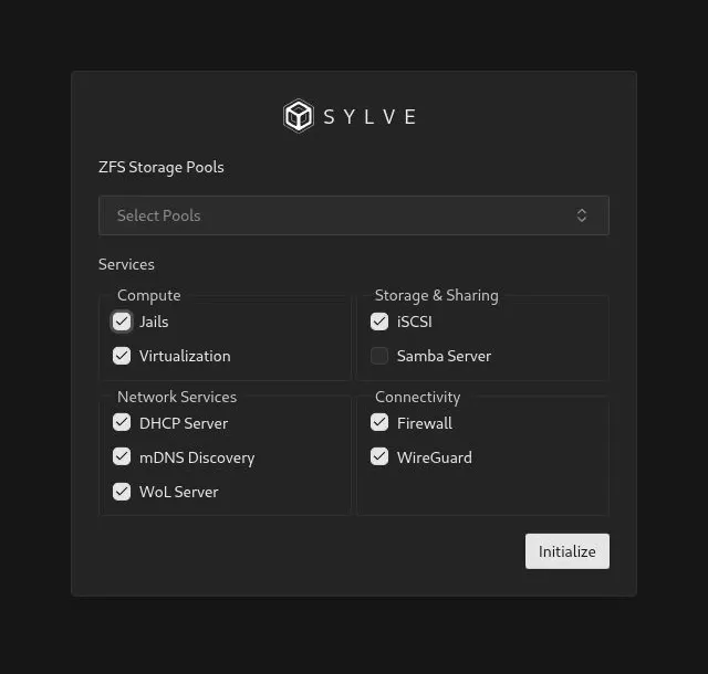 Initialization Page